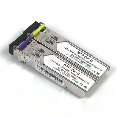 1.25Gbps SFP द्वि-दिशात्मक ट्रांससीवर MMF 2KM Reach Tx1310nm/Rx1550nm