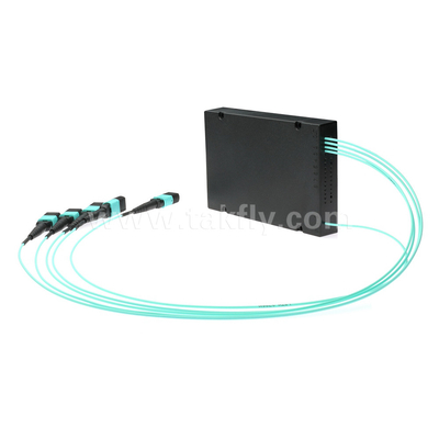 फाइबर ऑप्टिक केबल MPO/MTP SM/MM पीएलसी स्प्लिटर 1x4 डेटा सेंटर FTTX के लिए