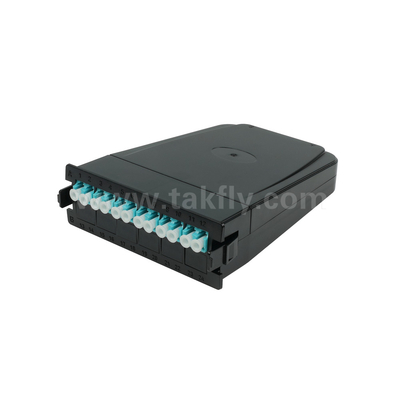 फाइबर ऑप्टिक MPO कैसेट मॉड्यूल MPO/MTP-LC 12C/24C डेटा सेंटर FTTX के लिए