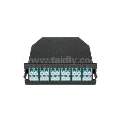 फाइबर ऑप्टिक MPO कैसेट मॉड्यूल MPO/MTP-LC 12C/24C डेटा सेंटर FTTX के लिए
