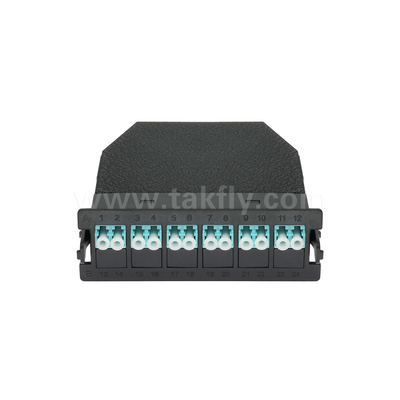 फाइबर ऑप्टिक MPO कैसेट मॉड्यूल MPO/MTP-LC 12C/24C डेटा सेंटर FTTX के लिए
