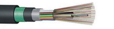 GYTA53 2-144F आउटडोर डुप्लेक्स फाइबर ऑप्टिक केबल MDPE/HDPE शीट के साथ
