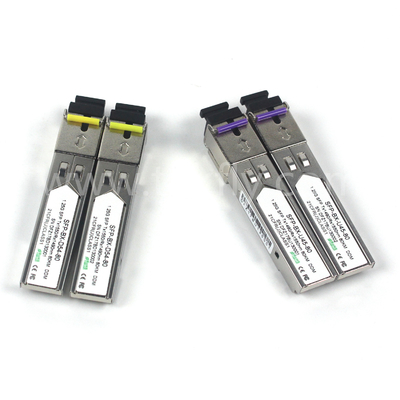 1.25G SFP BIDI मॉड्यूल Tx1490/Rx1550nm 80KM SMF DDM LC CISCO JUNIPER HUAWEI संगत