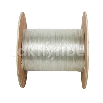 पारदर्शी FTTH फाइबर ऑप्टिक ड्रॉप केबल 2.2x3.0 मिमी G657A2 फ्लैट इनडोर