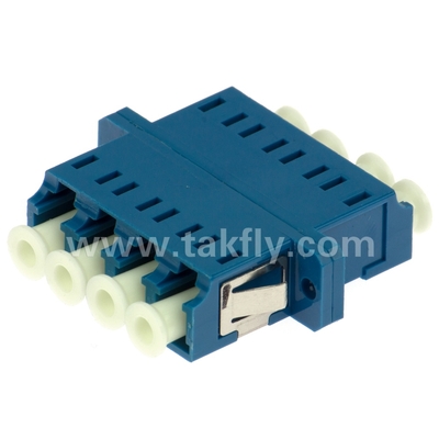 LC Quad Fiber Optic Adapter Singlemode Multimode APC UPC