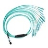 40G QSFP डेटा केंद्रों के लिए 24 कोर MPO-LC OM4 ब्रेकआउट केबल