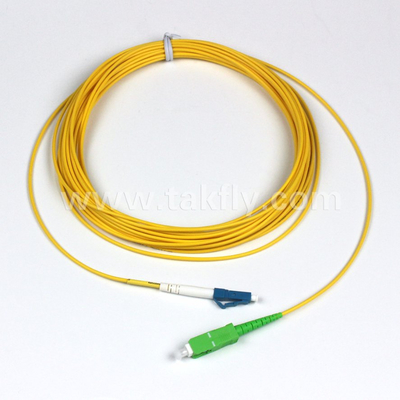 OM3 डुप्लेक्स LC फाइबर पैच कॉर्ड 0.9mm-3.0mm PVC/LSZH