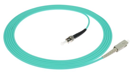 ST-ST Simplex Fiber Optic Patch Cord PVC/LSZH/TPU UPC and APC