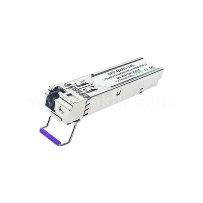 डेटा सेंटर FTTX के लिए SFP 1.25gbps 80km LC रीच Tx1490nm/Rx1550nm द्वि-दिशात्मक ऑप्टिकल ट्रांसीवर
