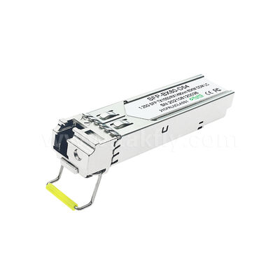 डेटा सेंटर FTTX के लिए SFP 1.25gbps 80km LC रीच Tx1490nm/Rx1550nm द्वि-दिशात्मक ऑप्टिकल ट्रांसीवर