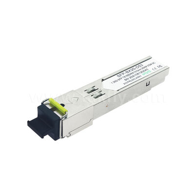 डेटा सेंटर AI FTTX के लिए SFP 1.25Gbps 20KM SC द्वि-दिशात्मक ऑप्टिकल ट्रांसीवर मॉड्यूल
