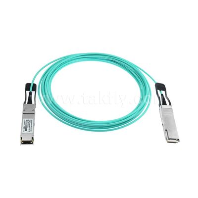 डेटा सेंटर FTTH FTTX के लिए एक्टिव ऑप्टिकल केबल फाइबर AOC 40G QSFP+ से 40G QSFP+