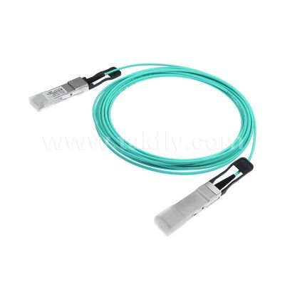 डेटा सेंटर FTTH FTTX के लिए एक्टिव ऑप्टिकल केबल फाइबर AOC 40G QSFP+ से 40G QSFP+