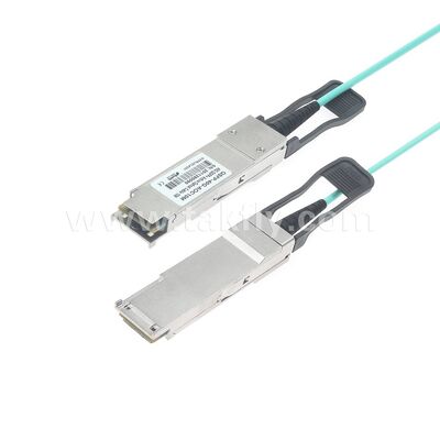 डेटा सेंटर FTTH FTTX के लिए एक्टिव ऑप्टिकल केबल फाइबर AOC 40G QSFP+ से 40G QSFP+