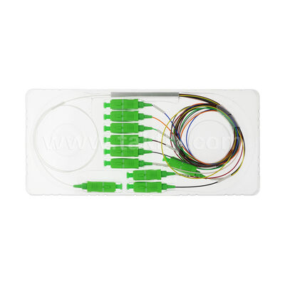 वाटरप्रूफ 1x4 मिनी फाइबरहब CLOSURE ITU-T SM G657A2 2.0mm केबल फाइबर ऑप्टिक पीएलसी स्प्लिटर IP68