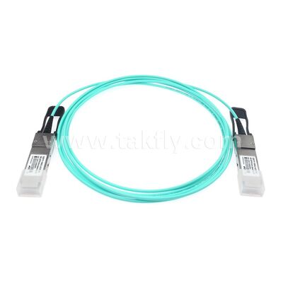 एओसी एक्टिव ऑप्टिकल केबल फाइबर 100Gbps QSFP28 से QSFP28 डेटा सेंटर FTTH FTTX के लिए