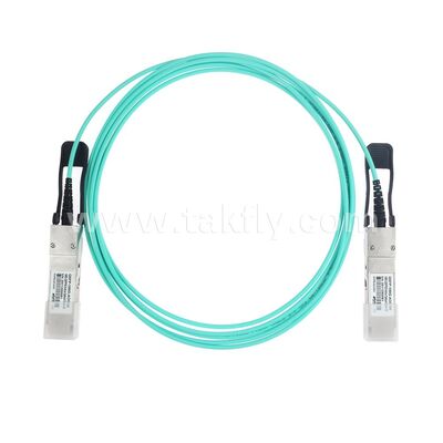 एओसी एक्टिव ऑप्टिकल केबल फाइबर 100Gbps QSFP28 से QSFP28 डेटा सेंटर FTTH FTTX के लिए