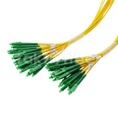1x32 PLC Fiber Splitter with LC/APC Simplex Adapter Input and 2.0mm Pigtails Output for FTTH FTTX Applications