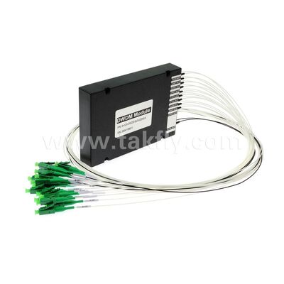 डेटा सेंटर टेलीकॉम 5G के लिए DWDM 8+1चैनल MUX+DEMUX ABS मॉड्यूल फाइबर ऑप्टिक