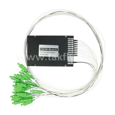 डेटा सेंटर टेलीकॉम 5G के लिए DWDM 8+1चैनल MUX+DEMUX ABS मॉड्यूल फाइबर ऑप्टिक