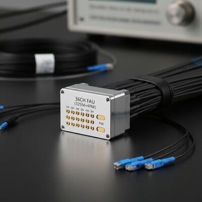 डेटा सेंटरों के लिए हाइब्रिड संरचना उच्च घनत्व और सटीक संरेखण के साथ 36CH FAU फाइबर ऐरे यूनिट
