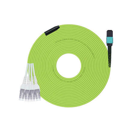 MPO MTP Patchcord Multimode OM5 Trunk Cable 12F Fiber Optic for Data Center AI Telecom Cabling