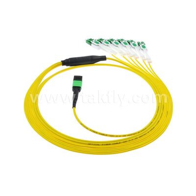 MPO/MTP Patchcord Fanout Uniboot LC Singlemode Breakout Fiber Optic Cable for Data Center Cabling AI Telecom