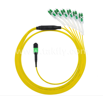 MPO/MTP-LC Uniboot Breakout Patch Cord – Dual LC in One Boot, Polarity Reversible, Space-Saving Design