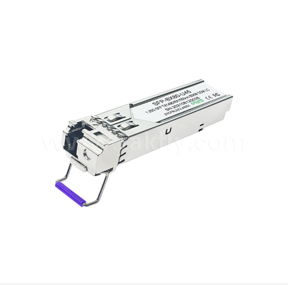 80 किमी SFP BiDi ट्रांसीवर 1.25G/1.063G डुअल-रेट, 1490nm DFB, पिन, एलसी सिम्पलेक्स, औद्योगिक तापमान उपलब्ध