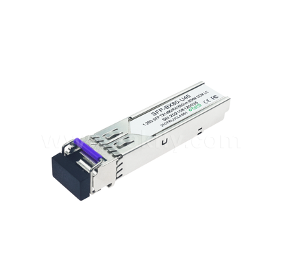 80 किमी SFP BiDi ट्रांसीवर 1.25G/1.063G डुअल-रेट, 1490nm DFB, पिन, एलसी सिम्पलेक्स, औद्योगिक तापमान उपलब्ध
