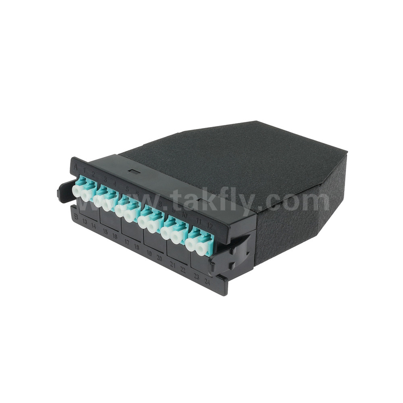 फाइबर ऑप्टिक MPO कैसेट मॉड्यूल MPO/MTP-LC 12C/24C डेटा सेंटर FTTX के लिए
