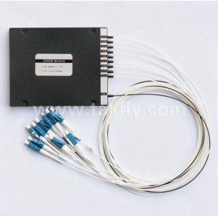 1%TAP 8+1CH CWDM Mux Demux ABS बॉक्स 2.0mm 3.0mm एलसी एपीसी कनेक्टर