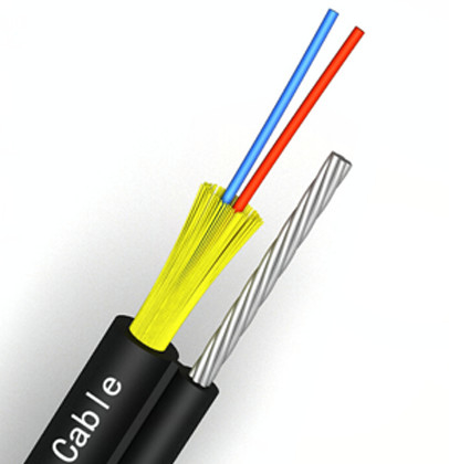 12 कोर तंग आस्तीन FTTH-2C ऑप्टिकल केबल आसान सुचारू स्थापना के लिए स्ट्रिपिंग