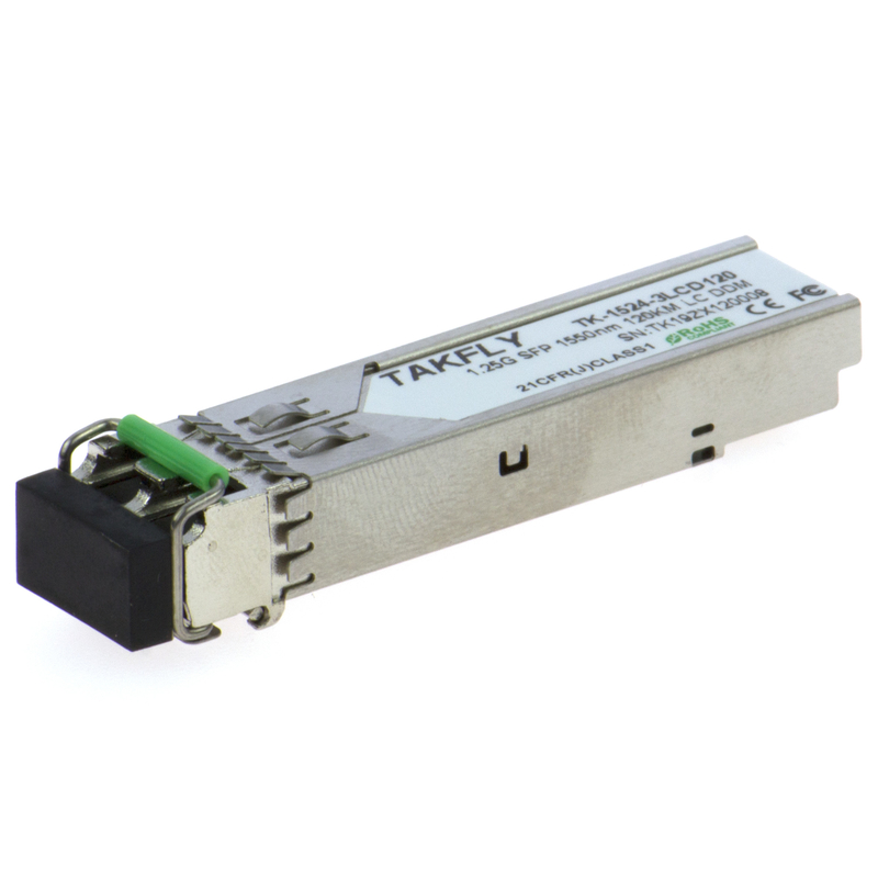 1.25G SFP 1550nm 120KM SMF DDM LC CISCO JUNIPER HUAWEI लंबी दूरी के संचार के लिए संगत SFP ऑप्टिकल ट्रांससीवर मॉड्यूल