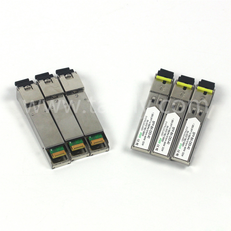 1.25G SFP BIDI ऑप्टिकल ट्रांससीवर मॉड्यूल Tx1550/Rx1310nm 40KM SMF DDM LC CISCO JUNIPER HUAWEI संगत