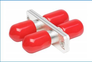 एसटी डुप्लेक्स मेटल एडाप्टर-आयताकार प्रकार एसएम/एमएम कम आईएल 0.2 डीबी