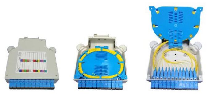 DIN रेल माउंटेड फाइबर ऑप्टिक टर्मिनल बॉक्स DIN-AL