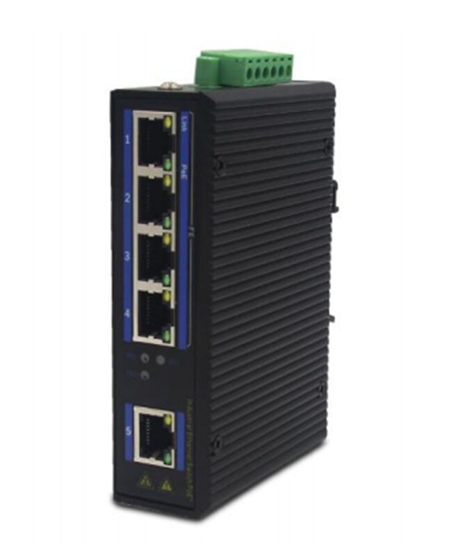 औद्योगिक ग्रेड PoE स्विच 4 पोर्ट 10/100Mbps PoE + 1 पोर्ट 100Mbps SFP (DF-1FE-4EPI)