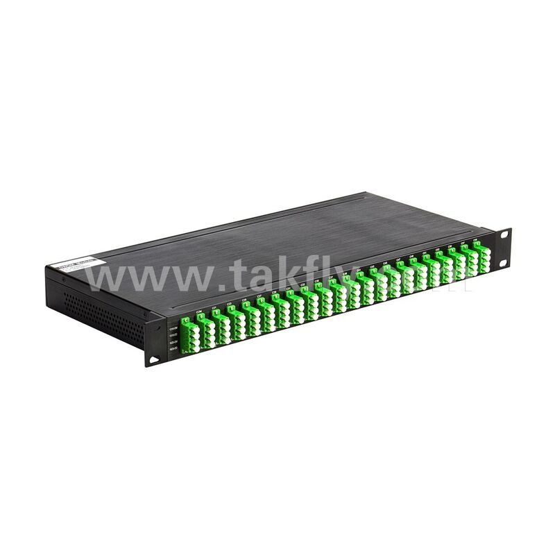 फाइबर ऑप्टिक DWDM 100GHz AWG 40CH MUX+DEMUX डेटा सेंटर टेलीकॉम 5G के लिए