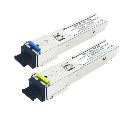 1.25Gbps SFP द्वि-दिशात्मक ट्रांसीवर 20KM रीच Tx1310nm/Rx1550nm TK-B3512-3SCD20