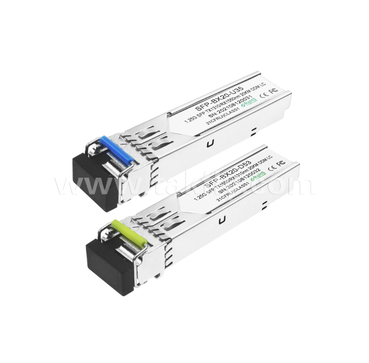 B3524-3LCD20 SFP द्वि-दिशात्मक ट्रांसीवर – 1.25Gbps, 20km, Tx1310nm/Rx1550nm, FP लेजर, LC सिम्प्लेक्स, DDM/DOM