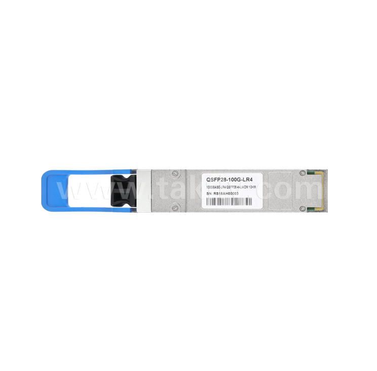 TKQS28-100G-LR4 100Gbps QSFP28 ऑप्टिकल ट्रांसीवर – 10km, 4 LAN-WDM चैनल (1295.56-1309.14nm), EML लेजर, PIN रिसीवर, 100GBASE-LR4 कंप्लायंट